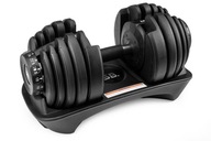 HANTLA REGULOWANA 24KG Z PODSTAWĄ SPORT BLAST HANTEL GUMOWANY ZESTAW