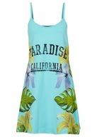 11027 SUKIENKA DAMSKA SHIRTOWA NA RAMIĄCZKACH PLAŻOWA 40/42