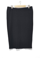 Spódnica Krótka Ołówkowa Prosta Prążkowana Czarna Masai |R. L