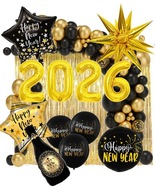 BALONY NA SYLWESTER Zestaw Sylwestra DEKORACJE Ozdoby 2026 HEL NOWY ROK XXL
