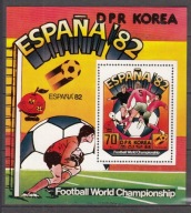 1981 Korea Mundial Hiszpania Mi blok 93 **