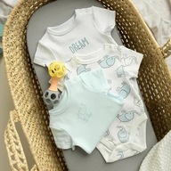 Cool Club Body dla chłopczyka z krótkim rękawem, Nowe, 3 szt., 86