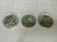 3 X MONETA _ NUMIZMAT _ ORLEN _ KULTOWE POLSKIE MOTOCYKLE _OSA_JUNAK_GAZELA