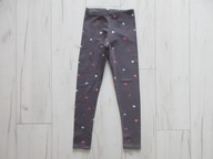H&M Dżersejowe legginsy 140 Ciemnoszary/Serca