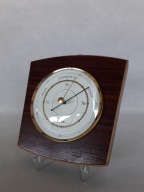 DREWNIANY BAROMETR ŚCIENNY FISCHER