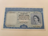 Malaje - Malezja - 50 dolarów - 1953 - super rzadki
