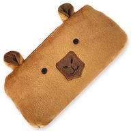 Piórnik SZKOLNY Kapibara Uśmiechnięta SASZETKA Zasuwana 20cm Pluszowy