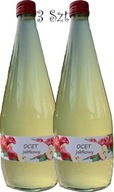 Ocet jabłkowy żywy 3x0,7l 100%Czysta Natura+gratis