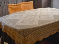 Obrus na stół duży -szydełkowy