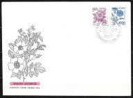 *FDC ROCZNIK 1989 Fi 3097-98 kas. ROŚLINY LECZNICZE