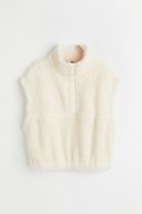 H & M kamizelka bezrękawnik kożuszek owieczka miś pluszowa baranek futrzana