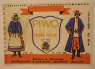 ETYKIETA - ZACZERNIE Browar w Zaczerniu PIWO JASNE PEŁNE "IGLOOPOL" SMOLNIK