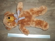 MASKOTKA BRĄZOWY MIŚ Z KOKARDKĄ 50CM