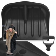 ŁOPATA DO ŚNIEGU ZGARNIACZ SZUFLA PLASTIKOWA WZMOCNIONA RĄCZKA DUŻA CZARNA