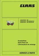 Claas JAGUAR 900/890/870/850/830 - katalog części zamiennych (2009)