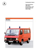 PROSPEKT MERCEDES-BENZ MB 100 D FEUERWEHR- UND RETTUNGSDIENSTFAHRZEUGE
