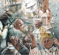 Burundi 2012 ** cięte cena 6,90 zł kat.8€ - Jan Paweł II. arkusz