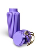 Stylowy Zestaw Dekoracyjny Wazon na Suszki plus Pudełeczko Fioletowy