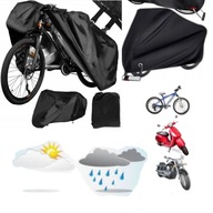 Pokrowiec na rower Trizand 22271 czarny , chroniący przed deszczem i słocem