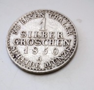 1 SREBRNY GROSZ 1850 A PRUSY / NIEMCY
