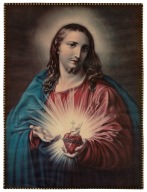 OBRAZEK ŚWIĘTY JEZUS SERCE GOREJĄCE RELIGIA