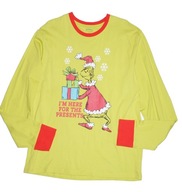 DR.SEUSS_Cudna BLUZKA KOSZULKA_seledynowa MIKOŁAJ GRINCH Święta bawełna_XL