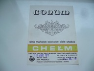 PRL STARA ETYKIETA Z KOLEKCJI WINO BOHUN LUBLIN/CHEŁM