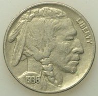 USA - 5 centów 1936 - Buffalo Nickel #10