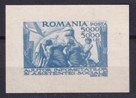 1947 Rumunia z dopłatą na pomoc Mi blok 36 **