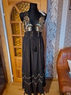 Alex Max czarną sukienka koraliki rozm m/l