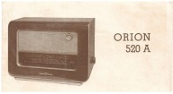 RADIO "ORION" REKLAMA RADIOODBIORNIK