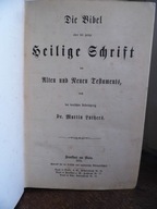 Biblia Stary i Nowy Testament Martin Luther 1878 rok