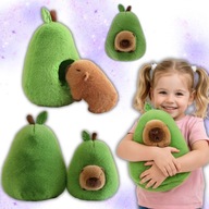 KAPIBARA W AWOKADO MASKOTKA PLUSZAK PRZYTULANKA 2W1 PLUSZOWA DUZA 35CM XL