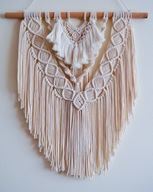 Piękna makrama ścienna, boho ozdoba, na prezent