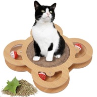 DRAPAK DLA KOTA do drapania ZABAWKA TEKTUROWY KARTONOWY piłka poziomy