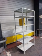 Regał metalowy biały wys 220 szer 100 głeb 60 cm do garażu, warsztatu