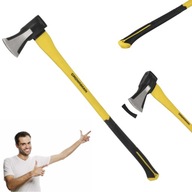 SIEKIERA UNIWERSALNA DO DREWNA ŁUPANIA RĄBANIA MOCNA STAL WĘGLOWA 90cm 2 kg