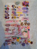 Zestaw Do Włosów Gumki Hello Kitty Spinki Kapibara 65 + 50szt B28