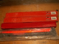 Trójkąt samochodowy ostrzegawczy do auta + etui zestaw 4 sztuk