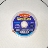 Plecionka Taśma ssąca 3mm x1,5m do rozlutowywania cyny MECHANIC R300-3015