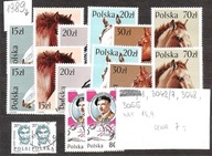 Polska 1989 rocznik, czyste i kasowane.