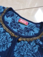 OLEANA NORWESKI SWETER 75% MERINO WOOL 25% JEDWAB S