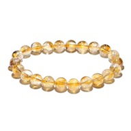 Bransoletka CYTRYN naturalny kulka 8mm 19-21cm