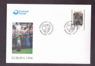 Wyspy Owcze - 1998 rok - FDC Koperta - znaczki nr 332