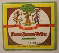 ETYKIETA - BROWAR - JĘDRZEJÓW - OKOCIM - Piwo Jasne Pełne PASTERYZOWANE