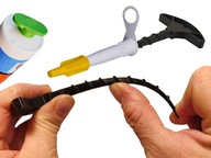 NARZĘDZIE DO ODBLOKOWYWANIA DYSZ KOŃCÓWEK SILIKONU KLEJU MASY + NAKRĘTKA