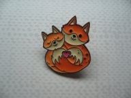 PIN PRZYPINKA BROSZKA LIS LISKI