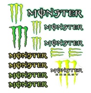NAKLEJKI NA MOTOR MOTOCYKL ROWER MONSTER RÓŻNE DUŻY ZESTAW