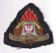 Herb Państwowej Straży Pożarnej wyszywany wym. 8x7,5 cm