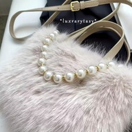 Torebka torebeczka mała kopertówka na ramię i do ręki eko futerko futro HIT